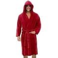 thumbnail image 1 of Men Hooded Bath Night Robe, 1 of 2