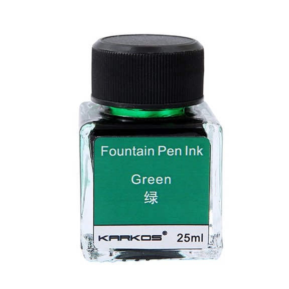 EUBUY 25ML Carbon-free Colorful Ink Fountain Dip Pen Painting Writing Graffiti Supplies Feather Pen Ink Green