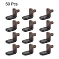 thumbnail image 4 of Soporte de estante en forma de L con agujero Uxcell, acero bronce, 50 piezas, 4 of 4