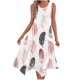 thumbnail image 1 of Ladies Summer Tops Impreso sin Mangas Cuello Redondo Vestido Casual para Uso Diario Y Casual, 1 of 7