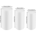 thumbnail image 5 of 3 Pcs Cylinder Stands for Party, Metal Cylinder Pedestal Stand, Cake Flower Table Display Pillars for Wedding Birthday Party Art Decor, 5 of 10