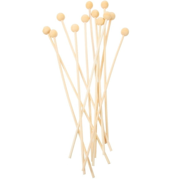 Wooden Diffuser Sticks with Beads for Home Aromatherapy 50pcs Khaki Wood