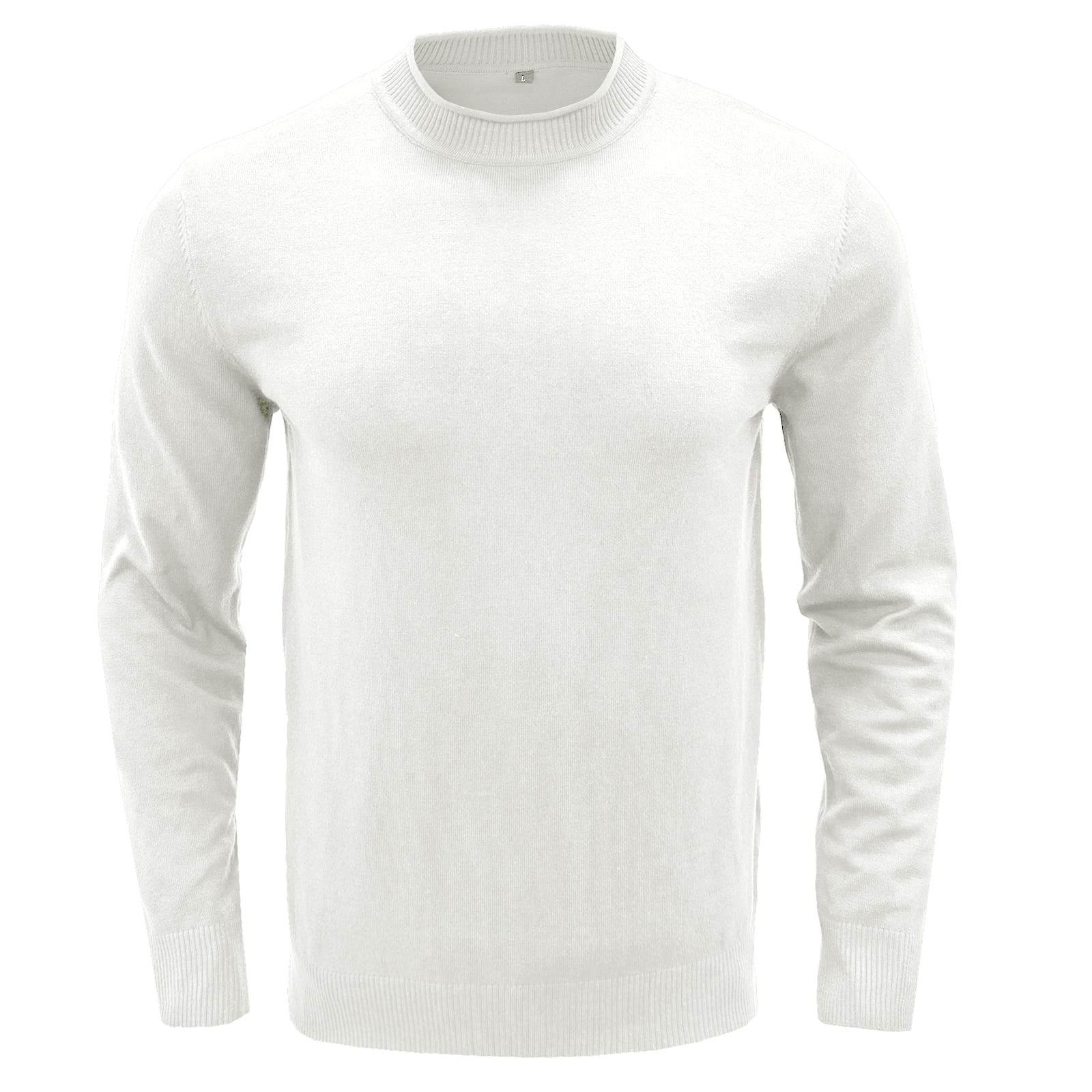White Men Autumn And Winter Solid Color Pleated Loose And