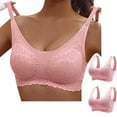 thumbnail image 2 of Wycnly Sports Bras for Women 2pcs No Rims Wirefree Comfy Lightweight Workout Tank Bralette Ladies Full Coverage Seamless Wireless Bras Sports Bras Summer Saving Bras, 2 of 3