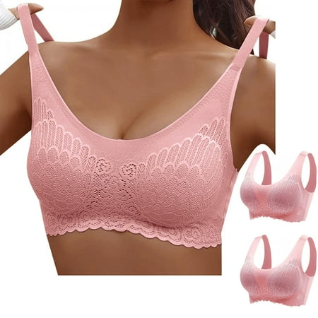 Socisucc Women s Minimizer Bras Woman Sexy Top Bra No Rims Underwears Base Style Sports Base Underwears