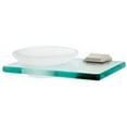 thumbnail image 6 of Alno A7930 Geometric Wall Mounted Frosted Glass Soap Dish - Brass, 6 of 7