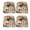 Cream Lily, variant on HONEY HOME 4pcs Outdoor Patio Chair Cushions, Water Repellent Thick Foam Seat Cushions with Ties, 17"x16"x2" All-Weather Cushions for Garden, Patio & Dining Chairs