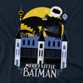 thumbnail image 2 of Merry Little Batman Mansion Youth Long Sleeve T Shirt, Navy, Small, 2 of 3