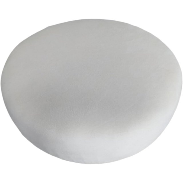 2 Pack Round Bar Stool Covers, 10-17 Inch Washable Seat Covers with Elastic Bands, Fabric Soft and Durable Stool Cushion Covers(White,10-13inch)