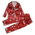 Burts Bees Pajamas Christmas Red Printed ParentChild Pajama Set Burt