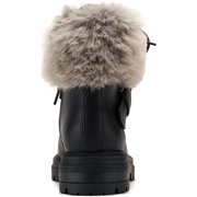 Sun + Stone Womens orenlap Faux Leather Pull On Ankle Boots