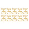 thumbnail image 4 of 10 Pcs Christmas Napkin Ring Elegant Decorative Metal Deer Napkin Ring Holder For Wedding Party Daily, 4 of 21
