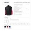 thumbnail image 2 of Sport-Tek JST64 Mens Piped Colorblock 1/4-Zip Wind Shirt - Graphite Grey/ Maroon/ White - 2X-Large, 2 of 2
