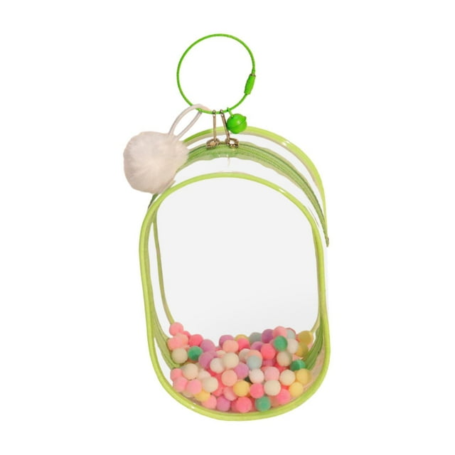 Bolsa Para Mu?ecas Al Aire Libre, Bolsa De Almacenamiento Portátil A Prueba De Polvo Para Mu?ecas Peque?as De 15/18cm, Verde Con Bola