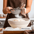 thumbnail image 3 of Swayvoo Banneton Bread Proofing Basket Set of 2, 9-Inch Round Rattan Baskets with Liners, Sourdough Baking Supplies, 3 of 6