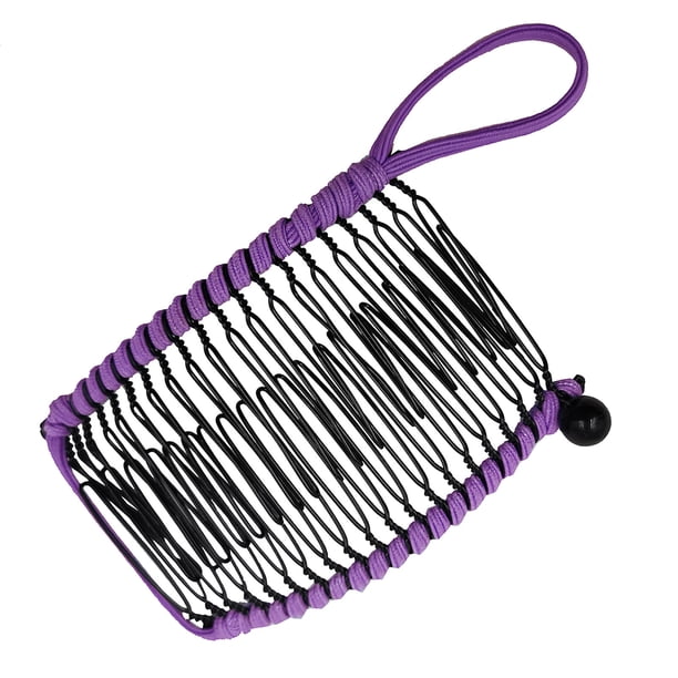 Diademas para mujer, diadema cuadrada, pinza antideslizante, pinza de plátano, accesorio elástico para el cabello, peine de plátano de 20 dientes, pinza para rizos gruesos, ondulados y naturales, riza
