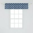 thumbnail image 2 of Ambesonne Indigo Valance Pack of 2, Greek House Tile Themed, 54"X12", Navy Blue and White, 2 of 2