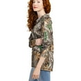thumbnail image 4 of Realtree Women's Long Sleeve Hooded Shirt - Edge Camo, Lightweight Outdoor Apparel for Hunting, Hiking & Everyday Wear | Size  M, 4 of 10