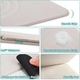 thumbnail image 5 of Stone Bath Mat Diatomaceous Earth Shower Mat Non Slip Quick Dry Bath Stone Mat Super Absorbent Bathroom Floor Mat for Bathroom Kitchen Counter (Off White 02), 5 of 10