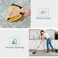 thumbnail image 4 of Anti Fatigue Fall Kitchen Mats, Boho Distressed Kitchen Floor Mats 17"x47"+17"x30", Non Slip Waterproof Kitchen Rugs, Padded Comfort Standing Mats for Laundry, Office, Sink, Desk Orange Multi, 4 of 5