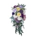 thumbnail image 1 of Ramo de novia Artificial Minnieouse decoraciones de boda Púrpura de la vendimia 45 cm * 22 cm, 1 of 6
