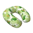 thumbnail image 2 of KLL Avocado And Tropical Palm Leaves Pattern Memory Foam Cervical Neck Pillow Versatile U-Shaped Pillows for Home/Office/Camping/Travelling/Soft Washable Cover, 2 of 8
