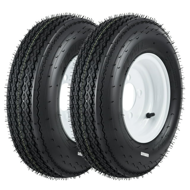 Yiwa 2-Pack Trailer Tires with Rims, 760 lb Capacity Tire/Wheel Assembly for Boat & Utility Trailers