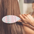 thumbnail image 4 of Boho Chic Vintage Hair Brush, Artistic Floral Paddle Comb for Wet and Dry Hair, Soft Bristles and Natural Grip, Retro Pattern for Aesthetic Lovers, 4 of 8