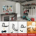 thumbnail image 3 of Pegboard Hooks,ENJOYWOOD 10PCS Heavy Duty Pegboard Utility Hooks for Power Tools, Drill, Hammer, Cord,Pegboard Accessories Fit for 1/4" Peg Board, 3 of 6