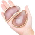 thumbnail image 2 of Natural Color Agate Light Table Slices, June&Ann 10 Pcs Irregular Polished Agate Slab Cards Healing Crystals Geode Stones for Home Decoration & Jewelry Making, 2 of 5