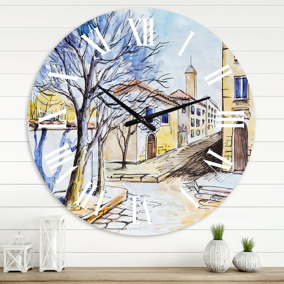 Designart 1 in Quartz Traditional Wall Clock