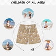 thumbnail image 6 of Cute Dog Corgi Face Pattern Swim Trunks Quick Dry Beach Pool Board Shorts Lightweight Stylish Print Sizes 2T to XL, 6 of 8