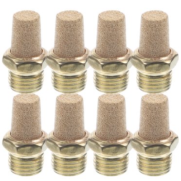 8 Pcs Silencieux Pneumatiques Silencieux d'Échappement 1/4 Pouce Silencieux Raccord en Cuivre
