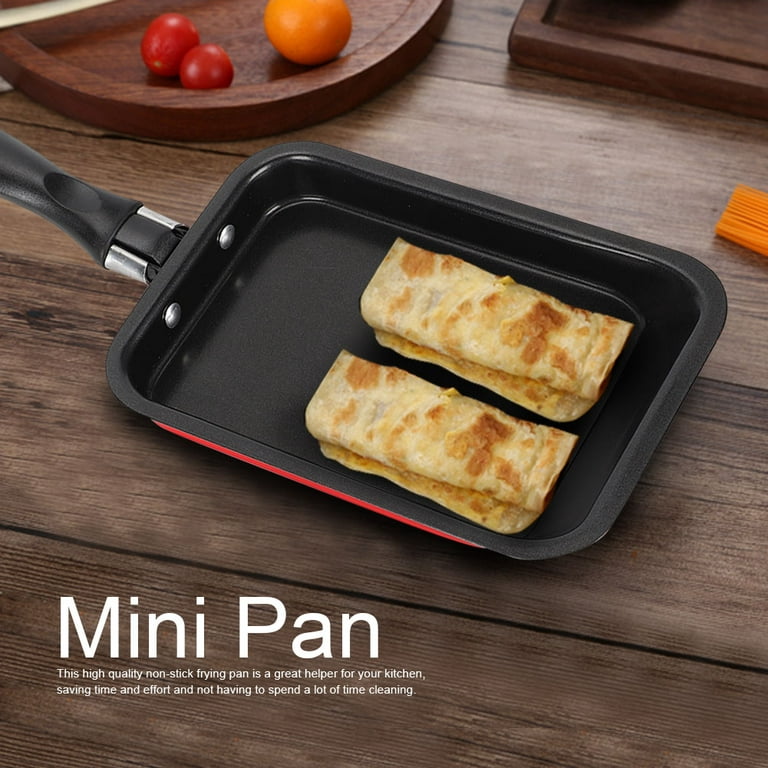 Omelette Pan, Non-stick Coating Egg Roll Pan, Square Mini Frying