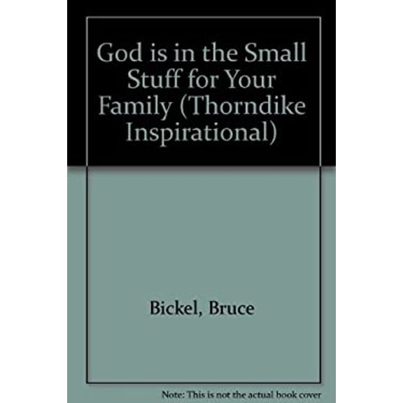 Pre-Owned God Is in the Small Stuff for Your Family (Hardcover) 9780783891811