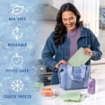 thumbnail image 3 of Cool Coolers by Fit & Fresh XL Slim Ice Packs, Space Saving Reusable Ice Packs for Lunch Boxes, Freezer Packs, Reusable Ice Packs for Lunch Boxes & Coolers, 4pk, Sage, 3 of 10