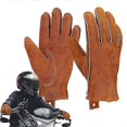 thumbnail image 1 of Guantes de moto de cuero de vaca, para pantalla táctil, dedos completos, transpirables, para montar en moto, de cuero genuino, cálidos para invierno., 1 of 5