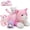 Cat-Pink, variant on MaoGoLan 5pcs Cat Stuffed Animal 24" Stuffed Cat Toy Mommy Caticorn with 4 Kitties Plush Toy