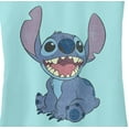 thumbnail image 2 of Junior's Lilo & Stitch Sitting Happily Racerback Tank Top Cancun X Small, 2 of 4