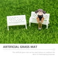 thumbnail image 2 of 6 Pcs Mini Lawn Decorative Grass Mat Square Fake Small Multifunction Accessories, 2 of 6