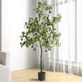 thumbnail image 4 of Eucalyptus Tree - Artificial Trees for Home Decor Indoor, Floor Plants for Living Room Decor, Faux Plants Indoor Tall, Faux Eucalyptus Tree, Artificial Plants for Home Decor Indoor - 6 Feet, 4 of 5
