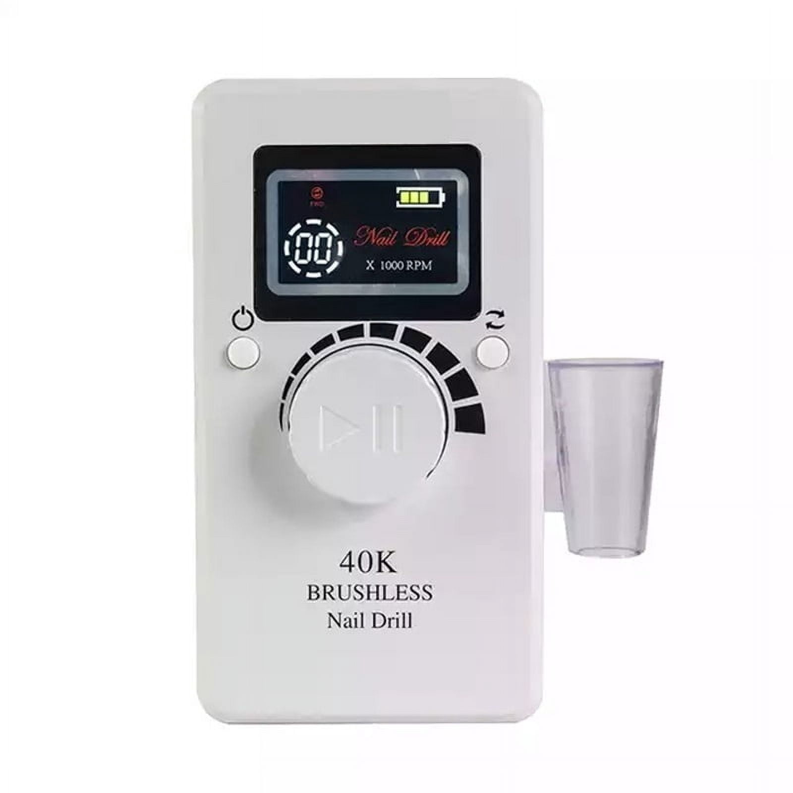 80W 40000rpm 2LCD Display Electric Manicure Machine Pedicure Tool Pro Cordless Brushless Motor Nail Drill Equipment For Manicure