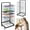 Black 25-layer iron frame, variant on 25 Removable Shelves Mobile Art Drying Rack for Classroom, Sturdy Metal Art Canvas Storage & Art Print Display Rack with Locking Wheels (32.22x14.6x17.3 In),Painting Drying Rack,paper drying rack