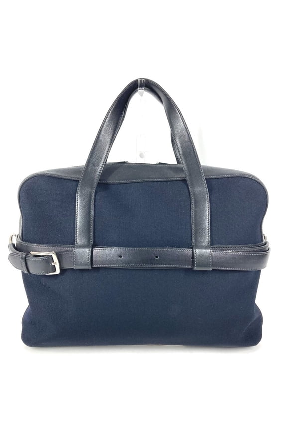 Pre-Owned HERMES Herms Etribel Doc briefcase, business bag, document tote handbag, canvas,...