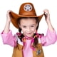 thumbnail image 4 of Sombrero de vaquero Dress Up America Sheriff Marrón, 4 of 4