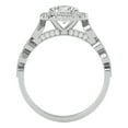 thumbnail image 5 of SuperJeweler 1 1/3 Carat Halo Moissanite Engagement Ring in 14 Karat White Gold for Women, 5 of 5