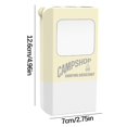 thumbnail image 1 of Rbaofujie Solar Lamps Outdoor Small Squaress Lamp Camping Lamp Home Portable Charging Super Long Life Light Source Magnet Adsorption Camp Lamp Emergency Light Source Vintage Floor Lamp, 1 of 2