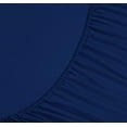 thumbnail image 4 of Elegant Comfort Luxury Queen Sheet Set - Silky Soft Microfiber, Deep Pocket, Wrinkle & Fade Resistant, Navy Blue, 4 of 6