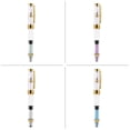 thumbnail image 2 of Sonew Transparent Fountain Pen, Piston Fill Fountain Pen,4Colors Piston Fill Fountain Pen Fine Nib Transparent Pen Set of 4 Writing Office Supplies, 2 of 8