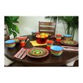 thumbnail image 4 of Gibson Elite 16 Piece Multi Color Glaze Dinnerware Set with Plates, Bowls & Mugs, 4 of 5